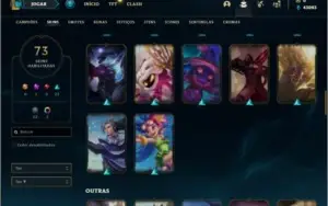 Conta ouro 3 com 150 champs e 73 skins + 52 Espolios