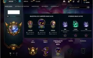 Conta ouro 3 com 150 champs e 73 skins + 52 Espolios
