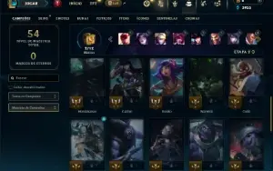 Esmeralda 2 com 35 Champs e 4 Skins( MAIN ADC )
