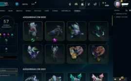 Conta LoL lvl 551 com 203 skins