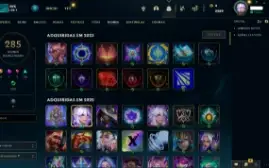 Conta LoL lvl 551 com 203 skins