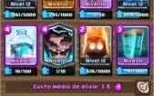 CR Level 12, Desafiante1+100k ouro troca de nice & 1k gemas