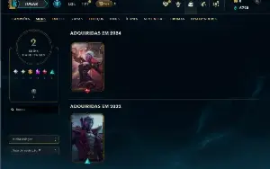 Ferro 4 com 25 Champs e 2 Skins