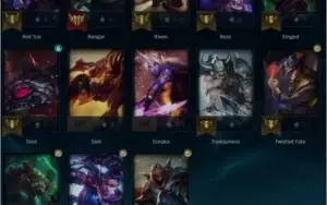 Conta lol d4 60% winrate