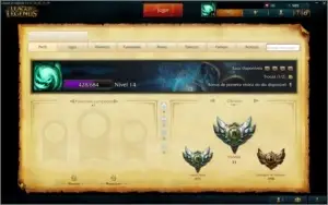 Conta lol lvl 14 +7 Campeões + 500 iP + 1 Skin