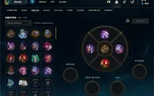Conta bronze 3 com 30 Champs e 5 Skins + 1 Fragmento