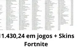Conta Epic com mais de 11 mil em jogos!
