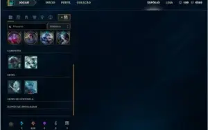 Conta League of Legends 110 campeões 30 skins ouro 2