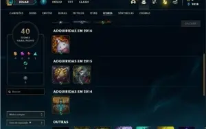 Conta bronze 1 com 4 Skins e 25 Champs