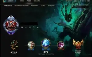 League of Legends conta - Platina 5 e 460 Skins
