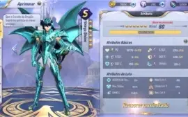 Conta Saint Seiya Awakening A-132 Com Shiryu Divino Upado