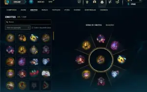Ouro 2 com 30 Champs e 8 Skins + 50 Essencias Miticas