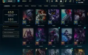 Platina 3 com TODOS os champs e 225 Skins ( ADC / MID )
