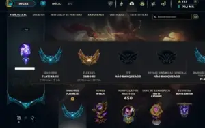 Platina 3 com TODOS os champs e 225 Skins ( ADC / MID )