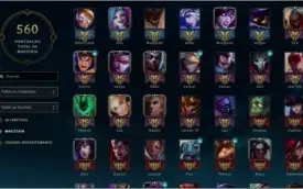 Conta de League of Legends Gold V com todos os campeões