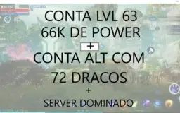 Conta Mir4 SA81 lvl 63 - 66k Power + Conta Alt com 72 Dracos