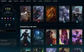 2798 Rp - 107 Skins - 70 Essencias Miticas - Fa Lol