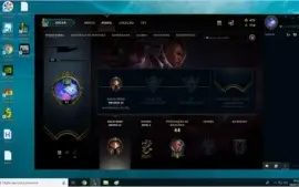 Conta LoL Bronze 3 melhor de 10 8/2 upada para vender.