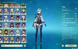 Genshin Impact AR 22 / 6 chars 5* / 2 Arcontes