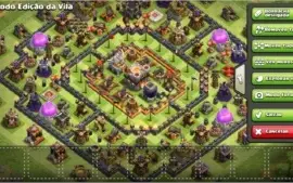 Clash of clans 4 vilas cv10 cv 10 cv 11 e outra cv 10