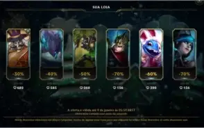 !!!Conta LOL-Gold -84 skins -Todos campeões!!!