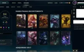 !!!Conta LOL-Gold -84 skins -Todos campeões!!!