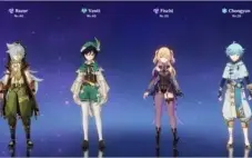 ⭐GENSHIN IMPACT AR20 - VENTI + VÁRIOS PERSONAGENS 4 + ARMAS⭐