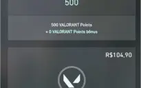 Conta Rank Ouro e 4500 V.P