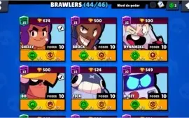 Conta de Brawl Stars quase full com 7 skins exclusivas