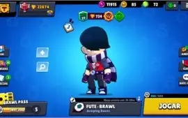 Conta de Brawl Stars quase full com 7 skins exclusivas