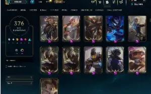 Conta Ferro 1 com TODOS os champs e 376 Skins +14 Prestigios