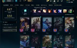 Conta Ferro 1 com TODOS os champs e 376 Skins +14 Prestigios