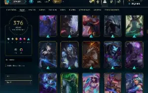 Conta Ferro 1 com TODOS os champs e 376 Skins +14 Prestigios