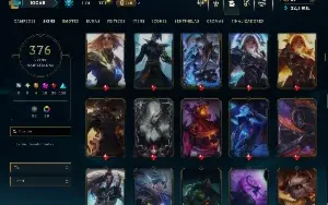 Conta Ferro 1 com TODOS os champs e 376 Skins +14 Prestigios