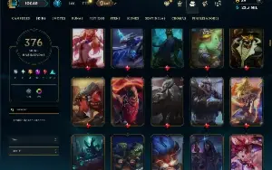 Conta Ferro 1 com TODOS os champs e 376 Skins +14 Prestigios