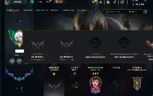 Conta Ferro 1 com TODOS os champs e 376 Skins +14 Prestigios