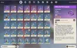 CONTA GENSHIN IMPACT DILUC + ZHONGLI + 6 ARMAS 4*