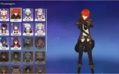 CONTA GENSHIN IMPACT DILUC + ZHONGLI + 6 ARMAS 4*