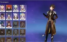 CONTA GENSHIN IMPACT DILUC + ZHONGLI + 6 ARMAS 4*