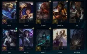 Conta LOL Platina IV MAIN ADC - 47 Campeões - 20 Skins