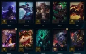Conta LOL Platina IV MAIN ADC - 47 Campeões - 20 Skins