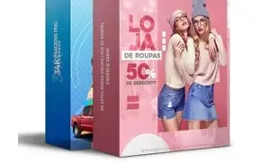 Pack Loja De Roupas Editável Canva - 80 Artes