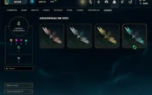 Platina 4 com 36 Champs e 17 Skins