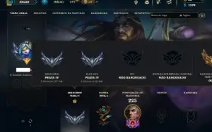 Prata 4 com 85 Champs e 87 Skins ( SUP / JG / MID )