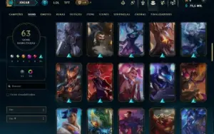 Esmeralda 2 com 120 Champs e 63 Skins ( ADC / SUP )