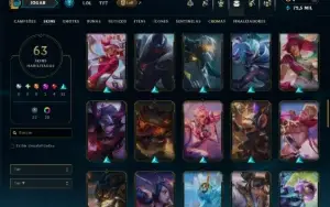 Esmeralda 2 com 120 Champs e 63 Skins ( ADC / SUP )