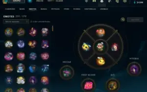 Conta diamante 4 75% WR  nivel 641 com 189 skins, 311 icones