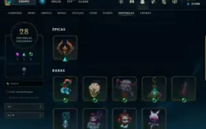 Conta diamante 4 75% WR  nivel 641 com 189 skins, 311 icones