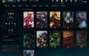Conta diamante 4 75% WR  nivel 641 com 189 skins, 311 icones