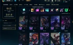 Bronze 1 com TODOS os Champs e 222 Skins +2 Prestigios